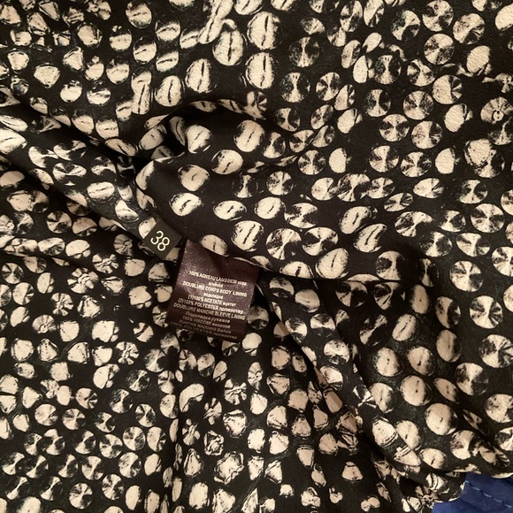 BARBARA BUI BLUE SUEDE MOTO JACKET SILVER HARDWARE SIZE 38 WORN A FEW TIMES - Picture 3 of 6